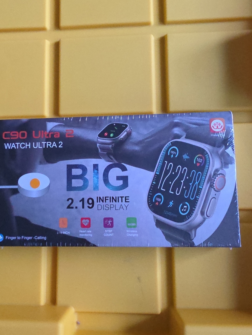 Smartwatch - Silver, 2.19" Display